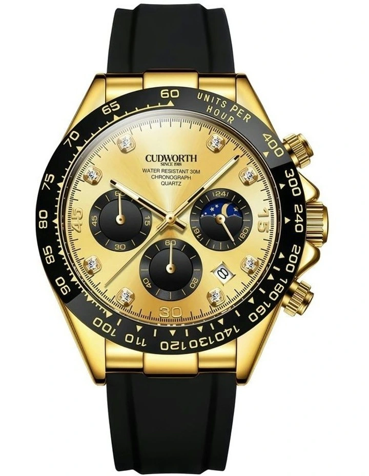 Apex Chronograph Watch in Gold image 1