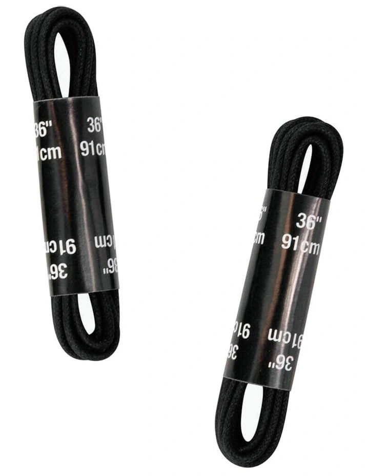 Round 91 Dress Shoe Laces in Black image 2