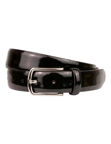 Newman Leather Belt in Midnight