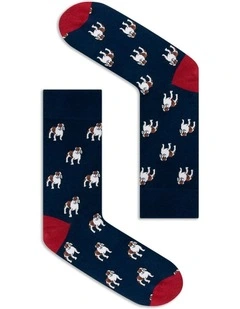 Bulldogs Bamboo Sock in Dark Navy