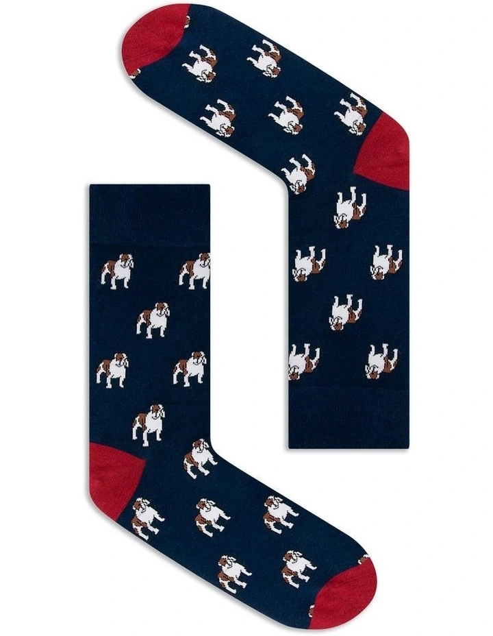Bulldogs Bamboo Sock in Dark Navy image 1