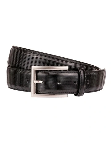 Sinclair Leather Belt in Black