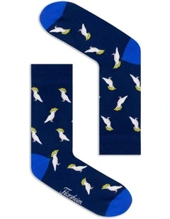 Cocky Bamboo Socks in Blue