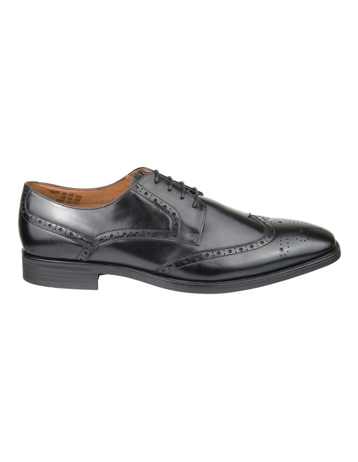 Tribute Wingtip Shoes in Black image 3