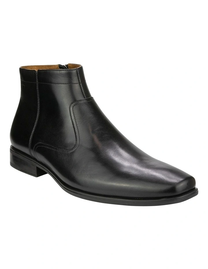 Jackson Zip Leather Boot in Black image 1