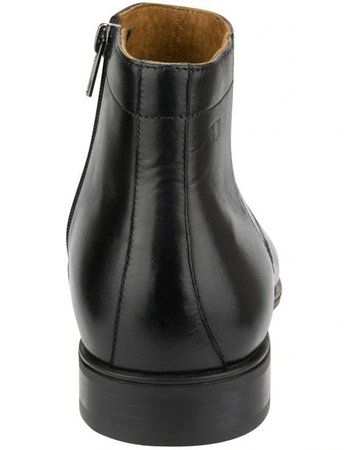 Jackson Zip Leather Boot in Black image 3