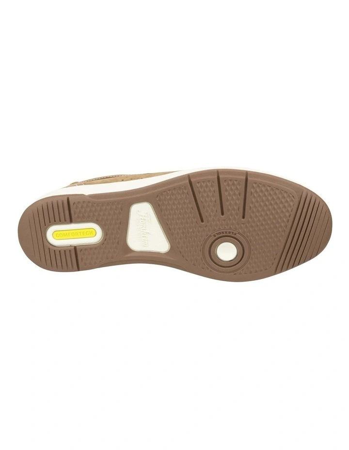 Crossover Elastic Moc Toe Boat Shoe in Olive image 7