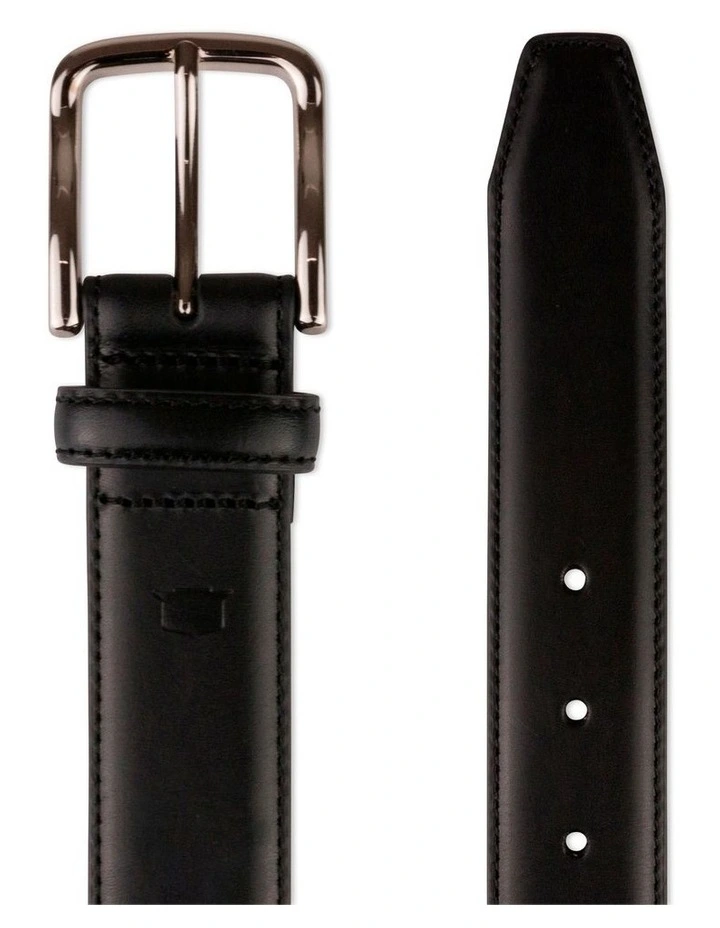 Cruise Stitched Crossover Belt in Black image 2