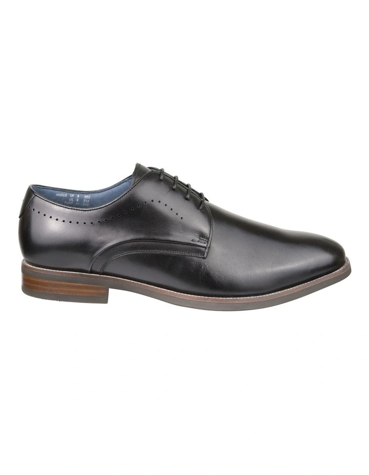 Nimbus Plain Toe Derby Wide Width Shoes in Black image 3