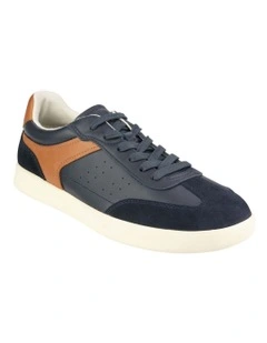 Pace T-Toe Lace Up Sneaker in Navy