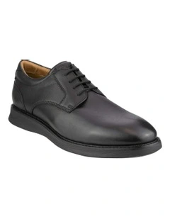 Launch Plain Toe Derby in Black