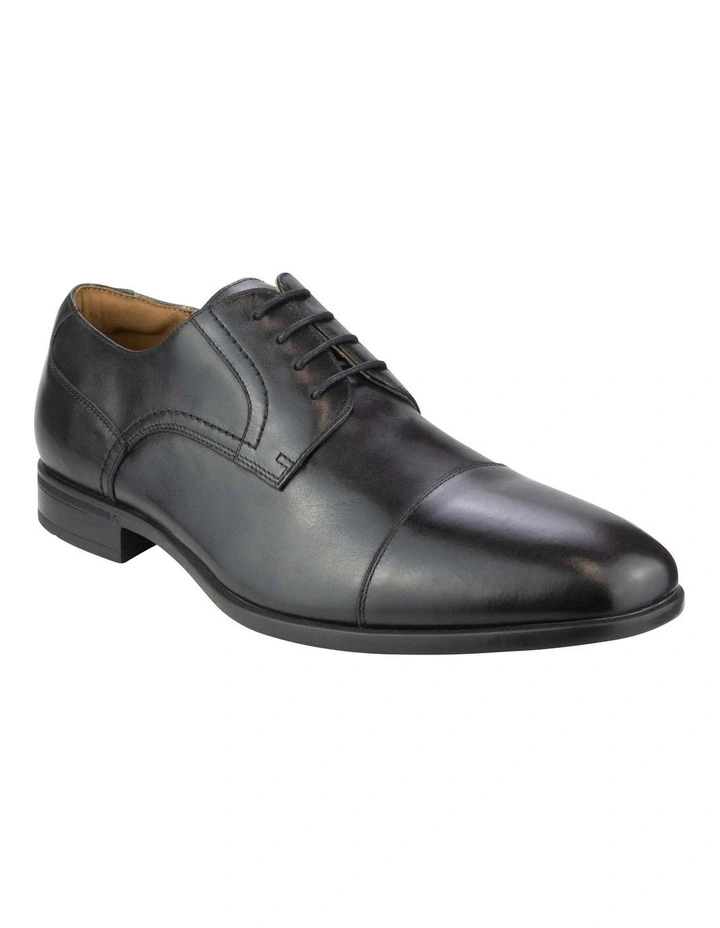 Zagami Cap Toe Derby in Black image 1