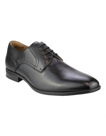 Zagami Plain Toe Derby in Black