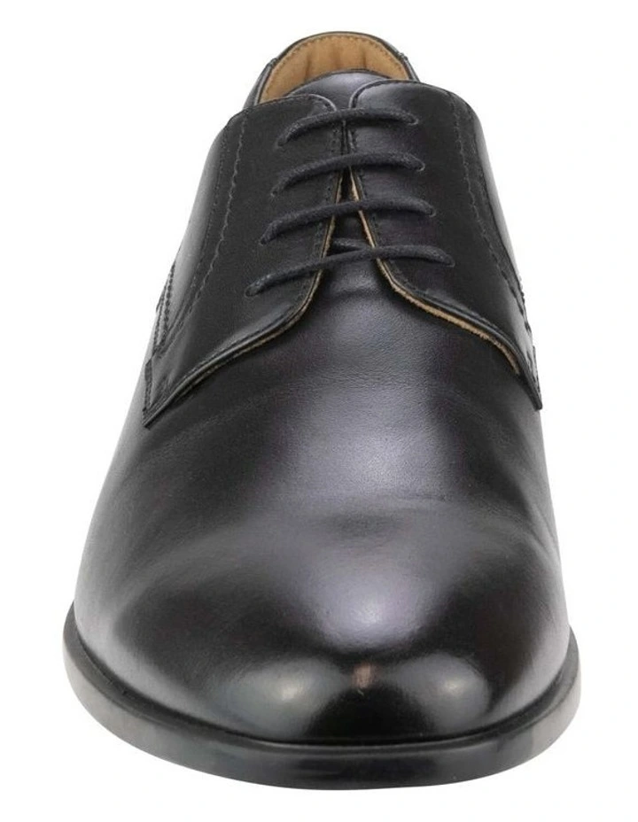 Zagami Plain Toe Derby in Black image 2