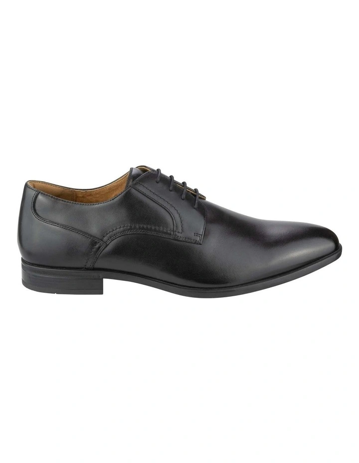 Zagami Plain Toe Derby in Black image 3