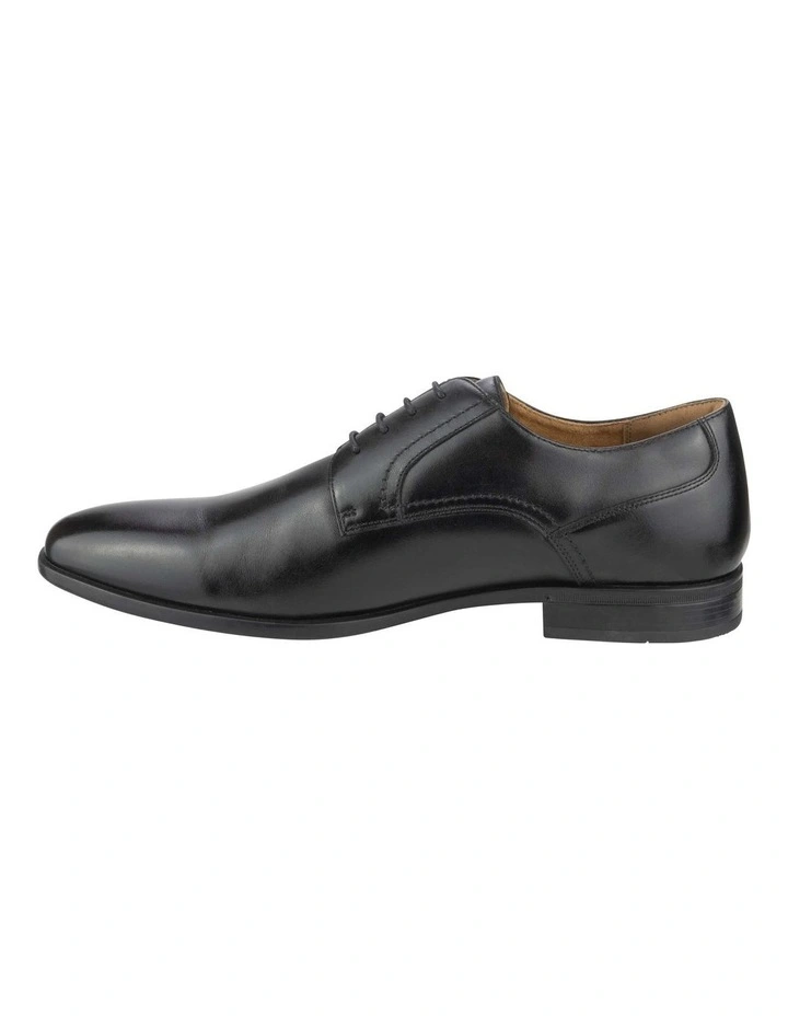Zagami Plain Toe Derby in Black image 5