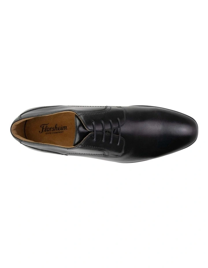 Zagami Plain Toe Derby in Black image 6
