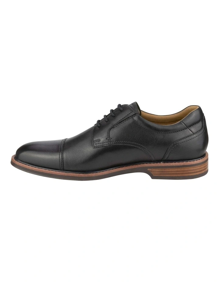 Traveller Cap Toe Derby Shoe in Black image 5