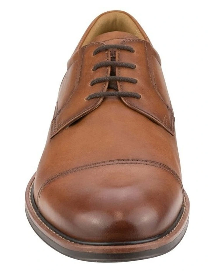 Traveller Cap Toe Derby Shoe in Tan image 2