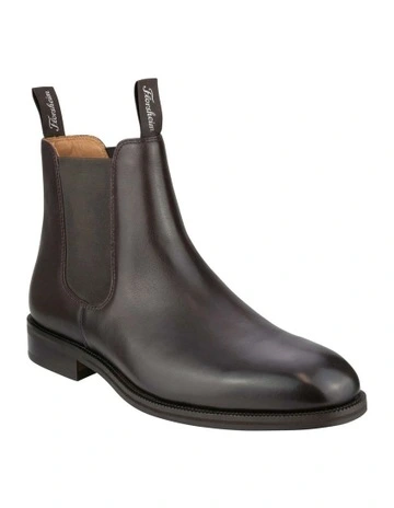 Flinders Plain Toe Chelsea Boot in Brown