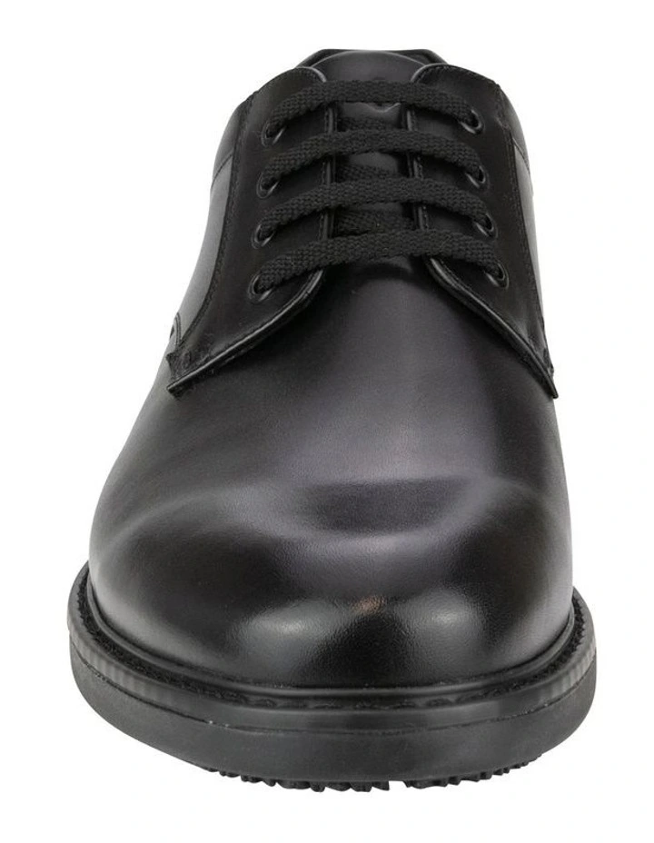 Raptor Plain Toe Derby Shoes in Black image 2