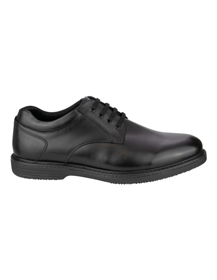 Raptor Plain Toe Derby Shoes in Black image 3
