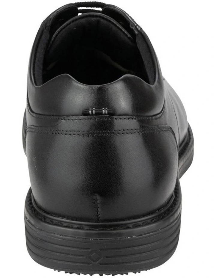 Raptor Plain Toe Derby Shoes in Black image 4