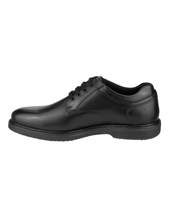 Raptor Plain Toe Derby Shoes in Black image 5