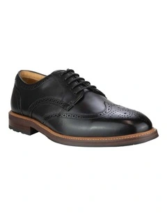 Anthem Wingtip Derby Shoe in Black