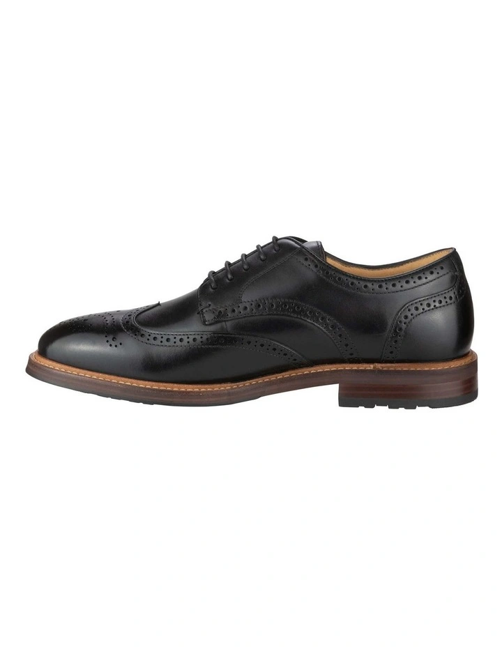 Anthem Wingtip Derby Shoe in Black image 3