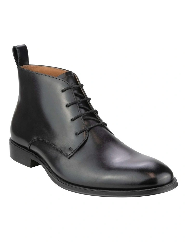 Sentinel Plain Toe Chukka Boot in Black image 1