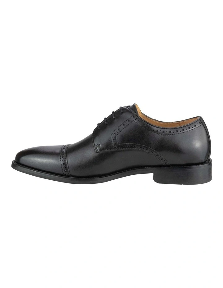 Chadwick Cap Toe Derby Shoe in Black image 3