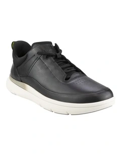 Fortress Perf Toe Elastic Sneaker in Black