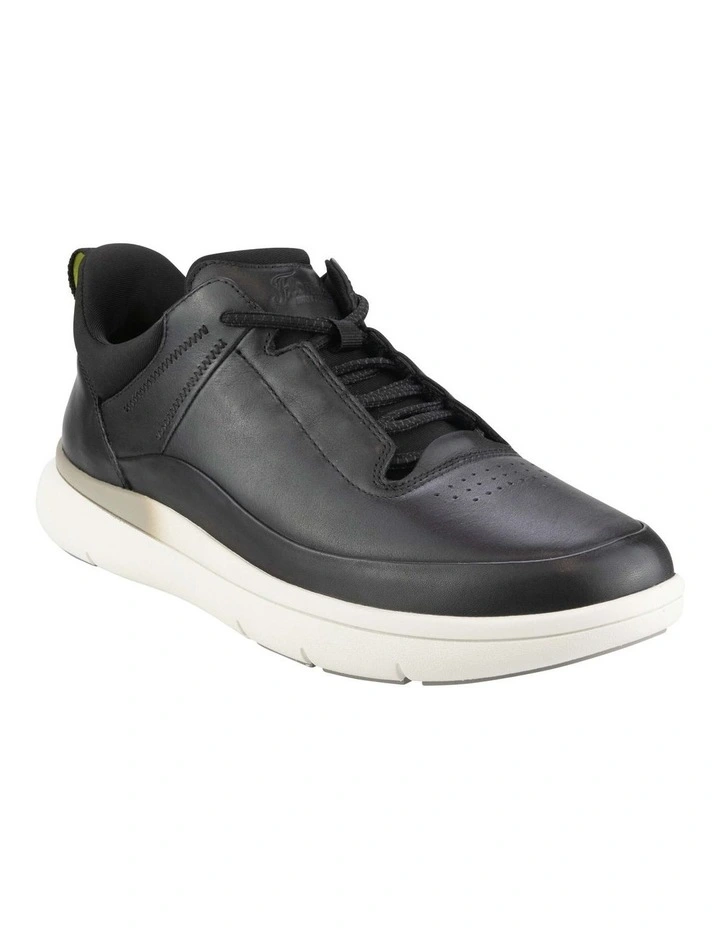 Fortress Perf Toe Elastic Sneaker in Black image 1