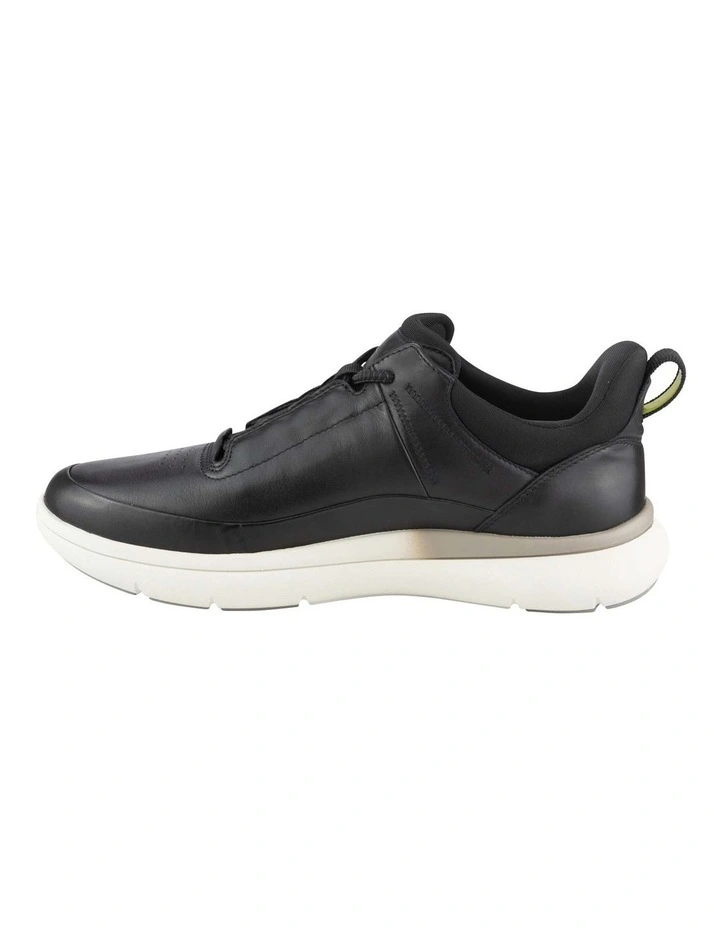 Fortress Perf Toe Elastic Sneaker in Black image 3