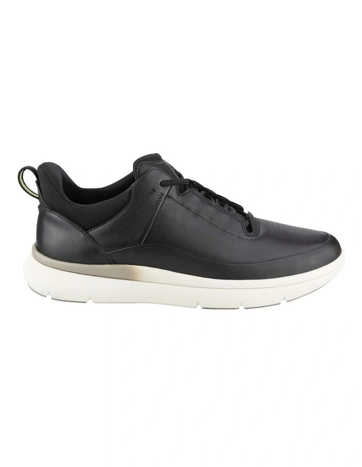 Fortress Perf Toe Elastic Sneaker in Black image 5