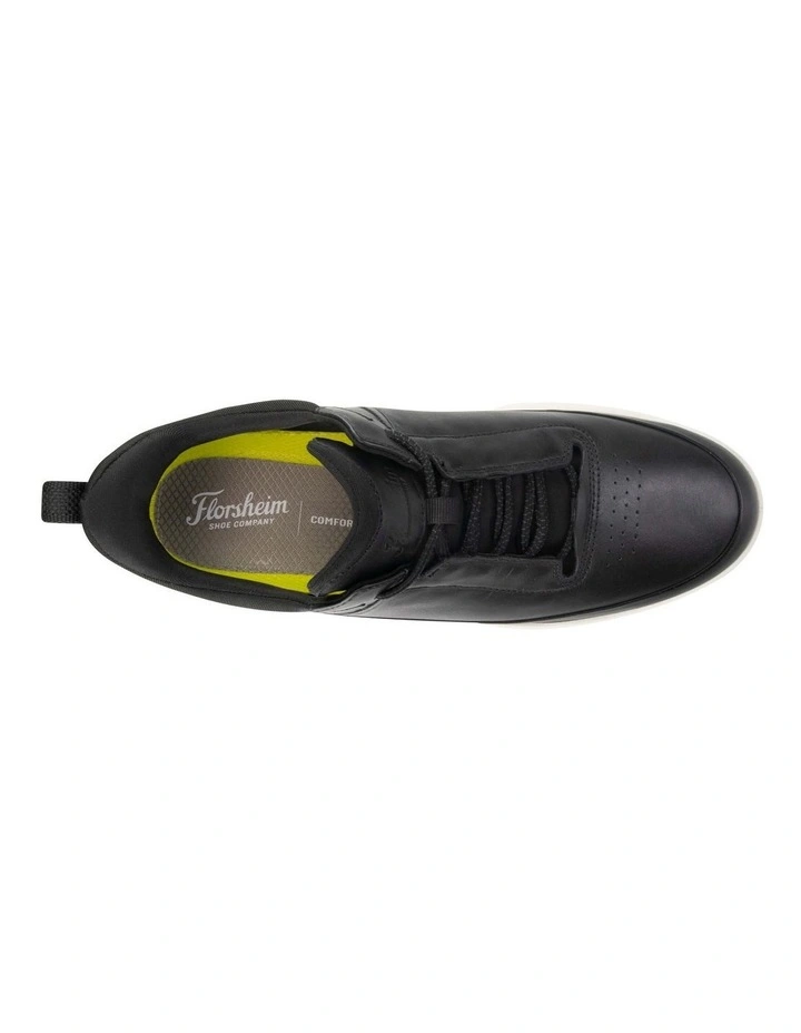 Fortress Perf Toe Elastic Sneaker in Black image 6