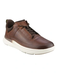 Fortress Perf Toe Elastic Sneaker in Brown