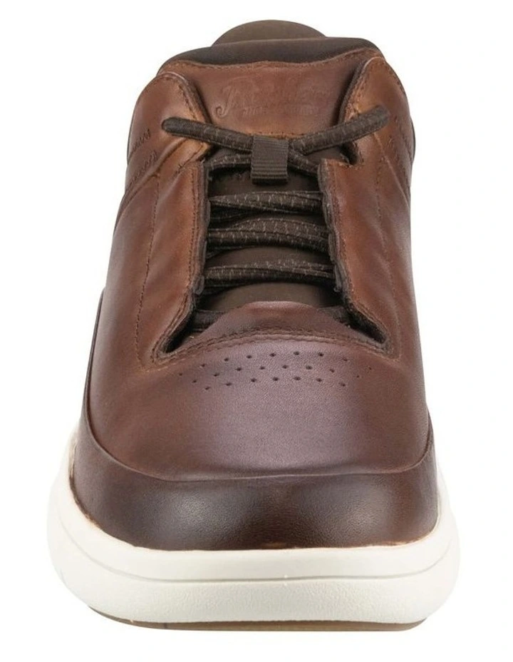 Fortress Perf Toe Elastic Sneaker in Brown image 2