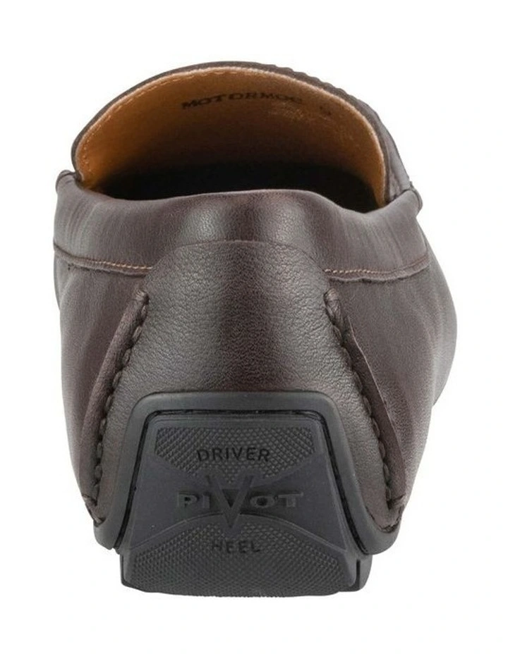 Motor Moc Toe Driver Shoe in Brown image 4