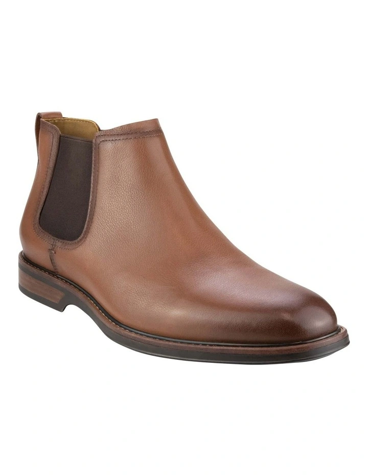 Traveller Plain Toe Chelsea Boot in Tan image 1
