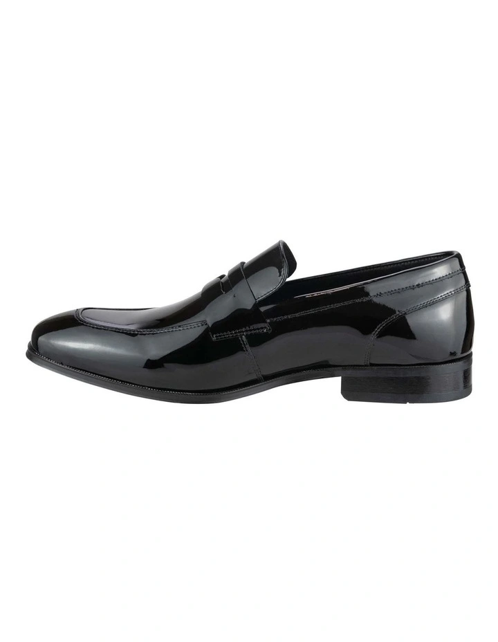 Tux Moc Toe Penny Slip On Shoes in Midnight image 5
