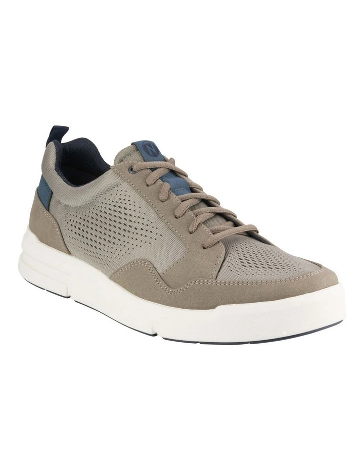 City Rally Knit Lace To Toe Sneaker in Khaki image 1