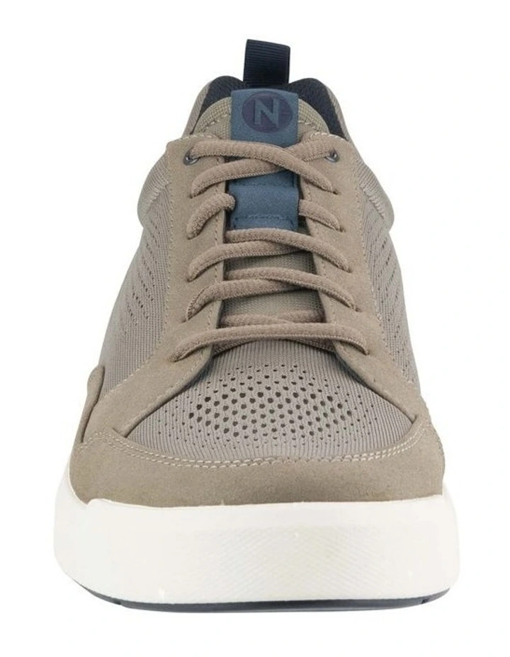City Rally Knit Lace To Toe Sneaker in Khaki image 2