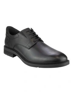 Icon EZ Plain Toe Derby Shoes in Black
