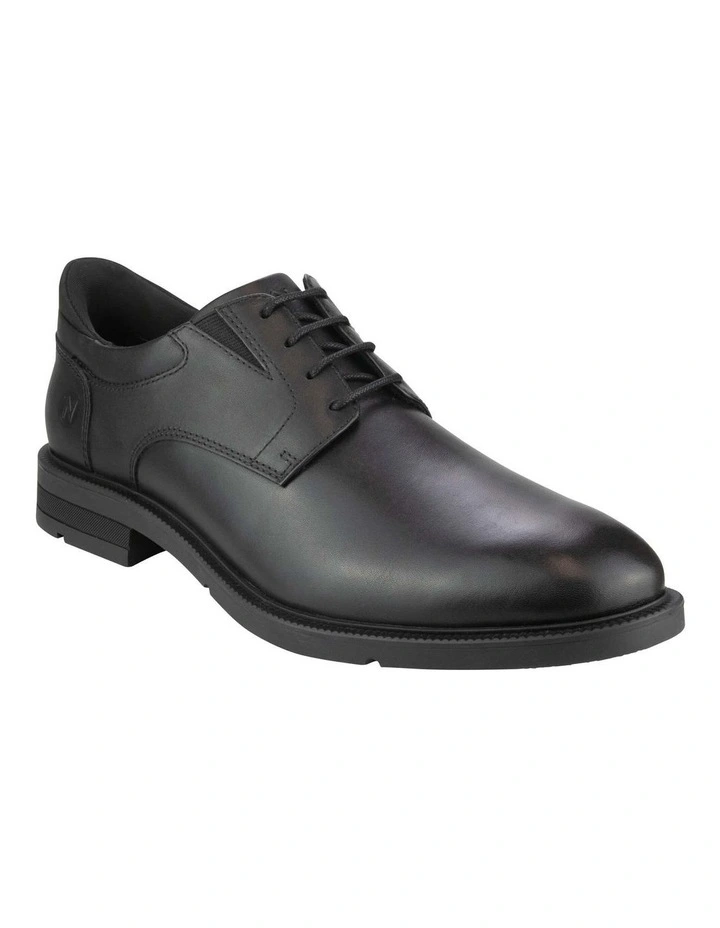 Icon EZ Plain Toe Derby Shoes in Black image 1