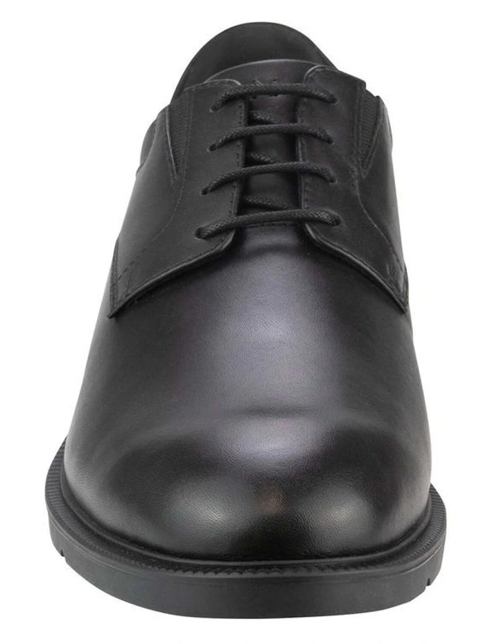 Icon EZ Plain Toe Derby Shoes in Black image 2