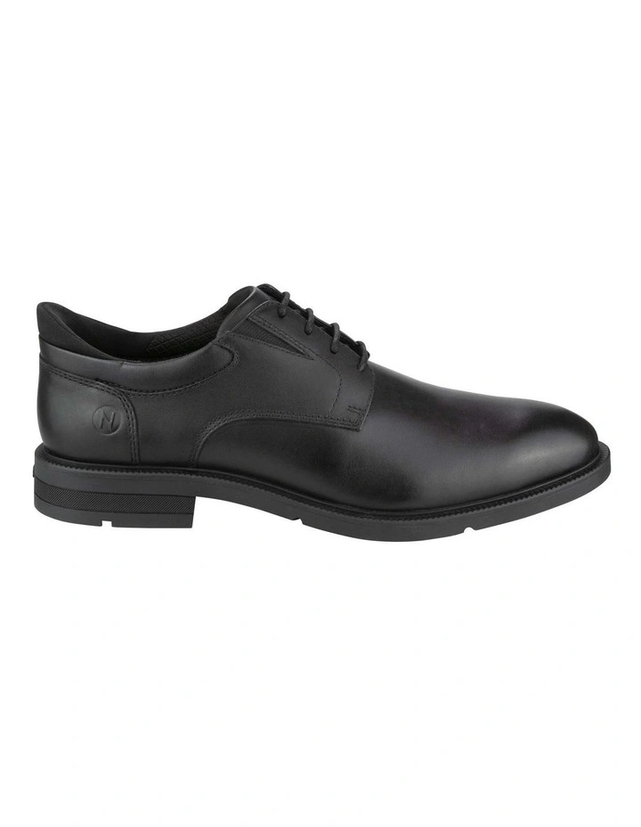 Icon EZ Plain Toe Derby Shoes in Black image 3