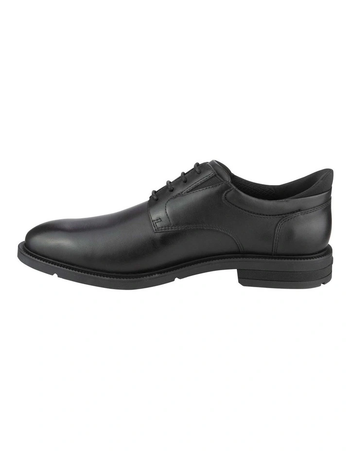 Icon EZ Plain Toe Derby Shoes in Black image 5