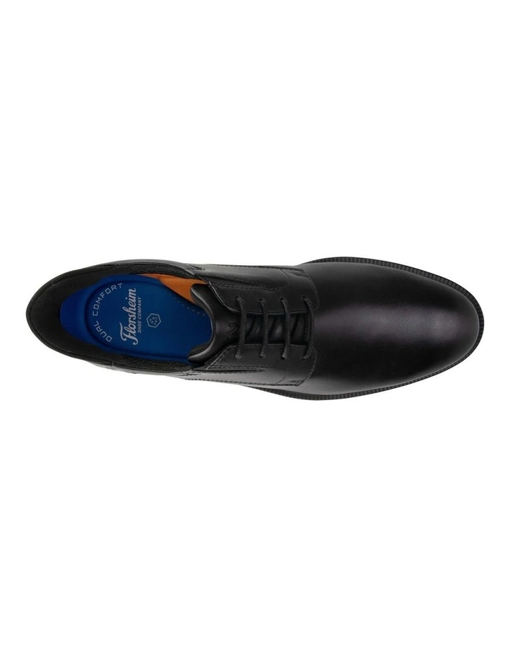 Icon EZ Plain Toe Derby Shoes in Black image 6